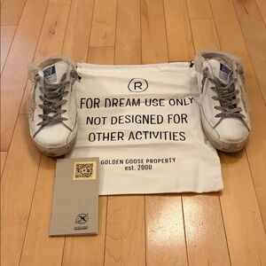 Golden Goose Superstar Sabot Shearling Sneakers / Mules, size 8 / 38 EU